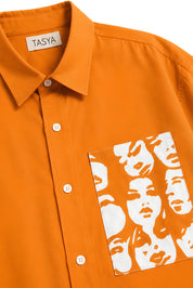 WINONA ORANGE DYED SHIRT MEN