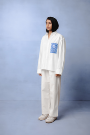 PERLE BLUE CO-ORD WOMEN