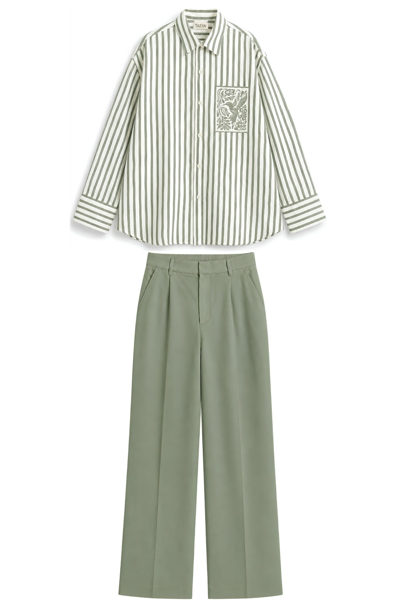ELENA OLIVE GREEN CO-ORD MEN