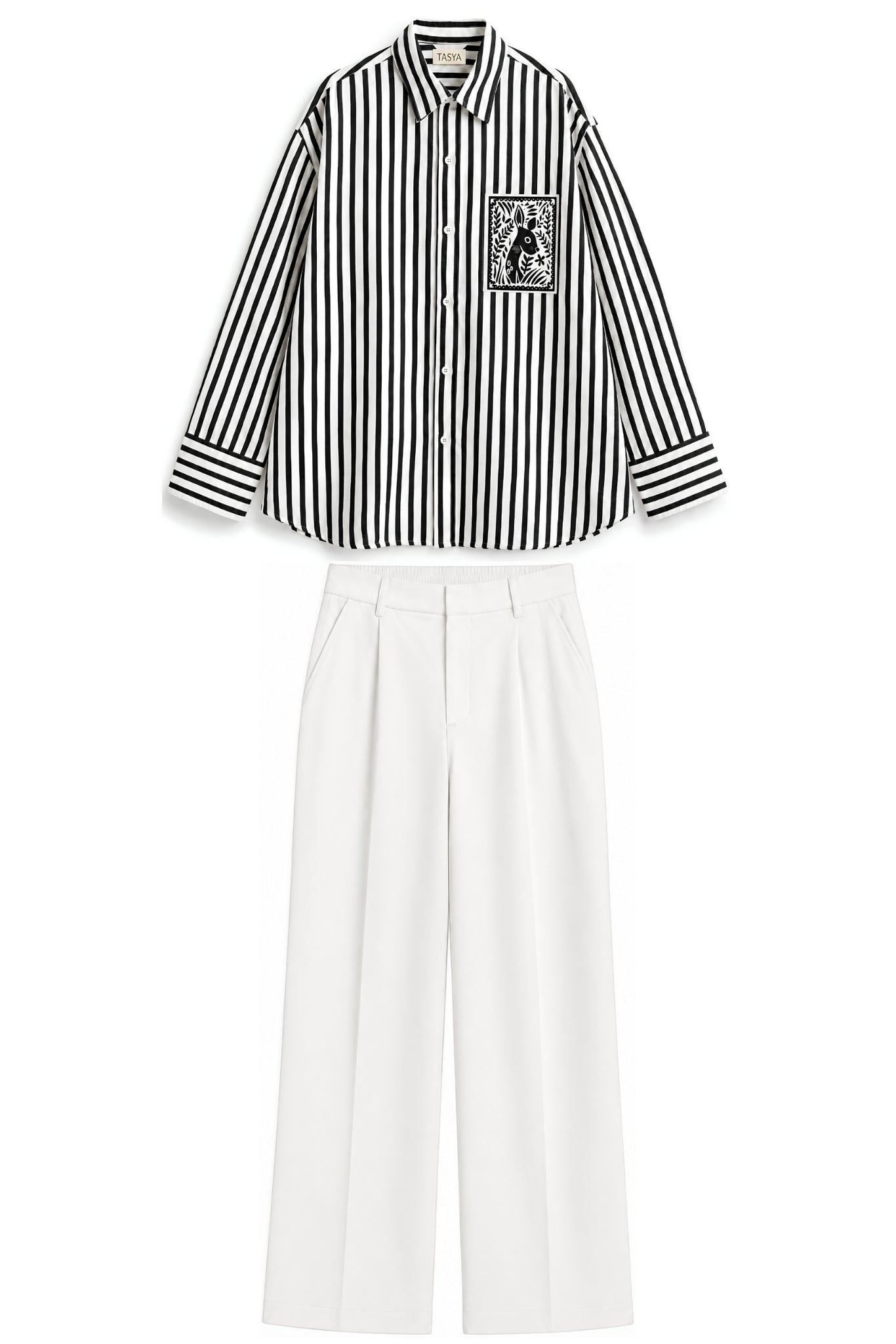 OLIVIA BLACK STRIPE CO-ORD MEN