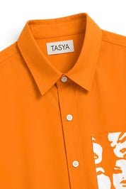 WINONA ORANGE DYED SHIRT MEN