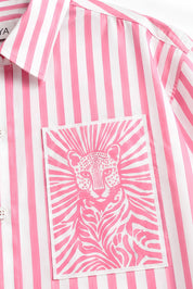 MARGO PINK STRIPE SHIRT MEN