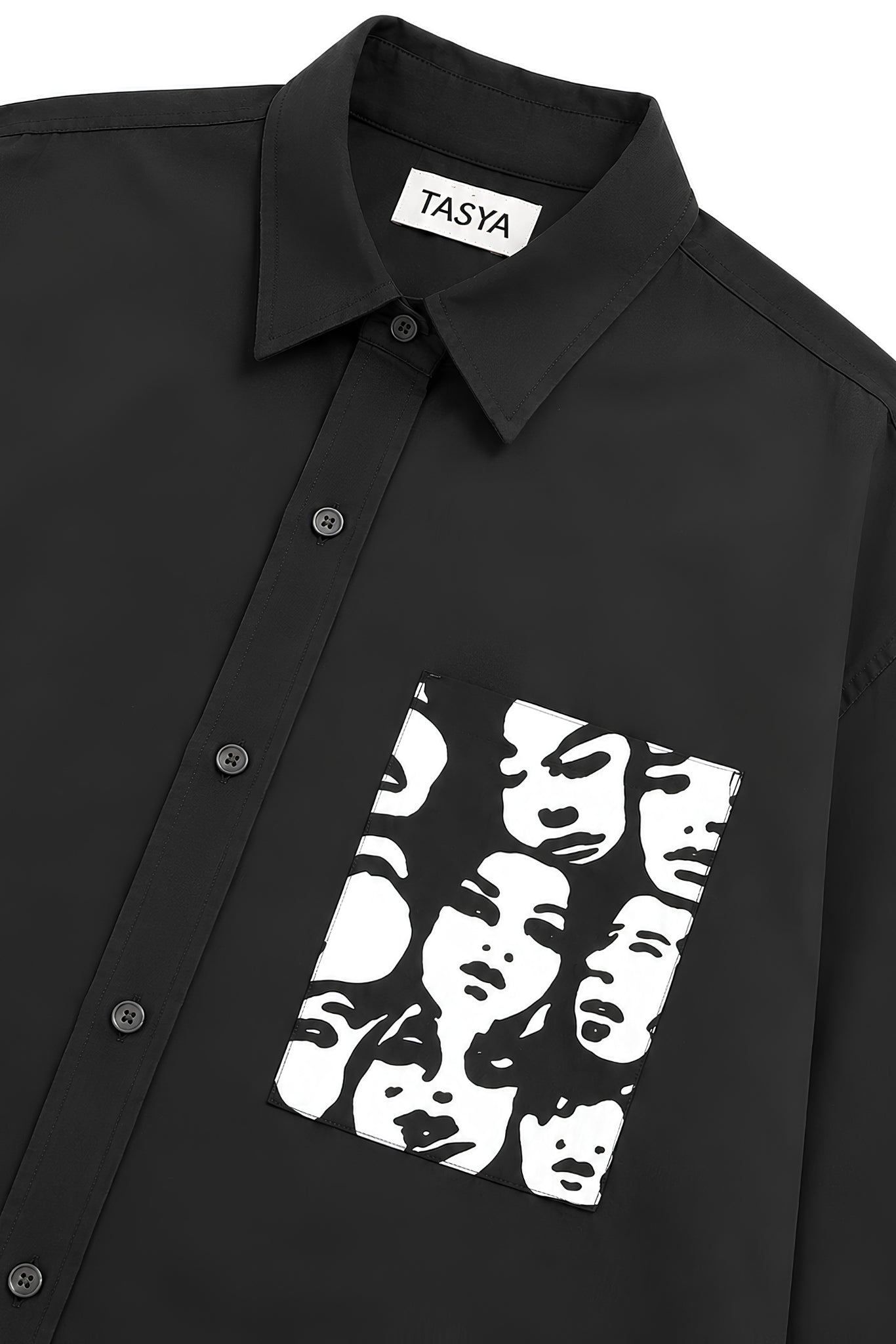 WINONA BLACK DYED SHIRT WOMEN