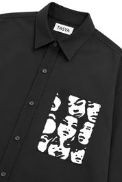 WINONA BLACK DYED SHIRT MEN