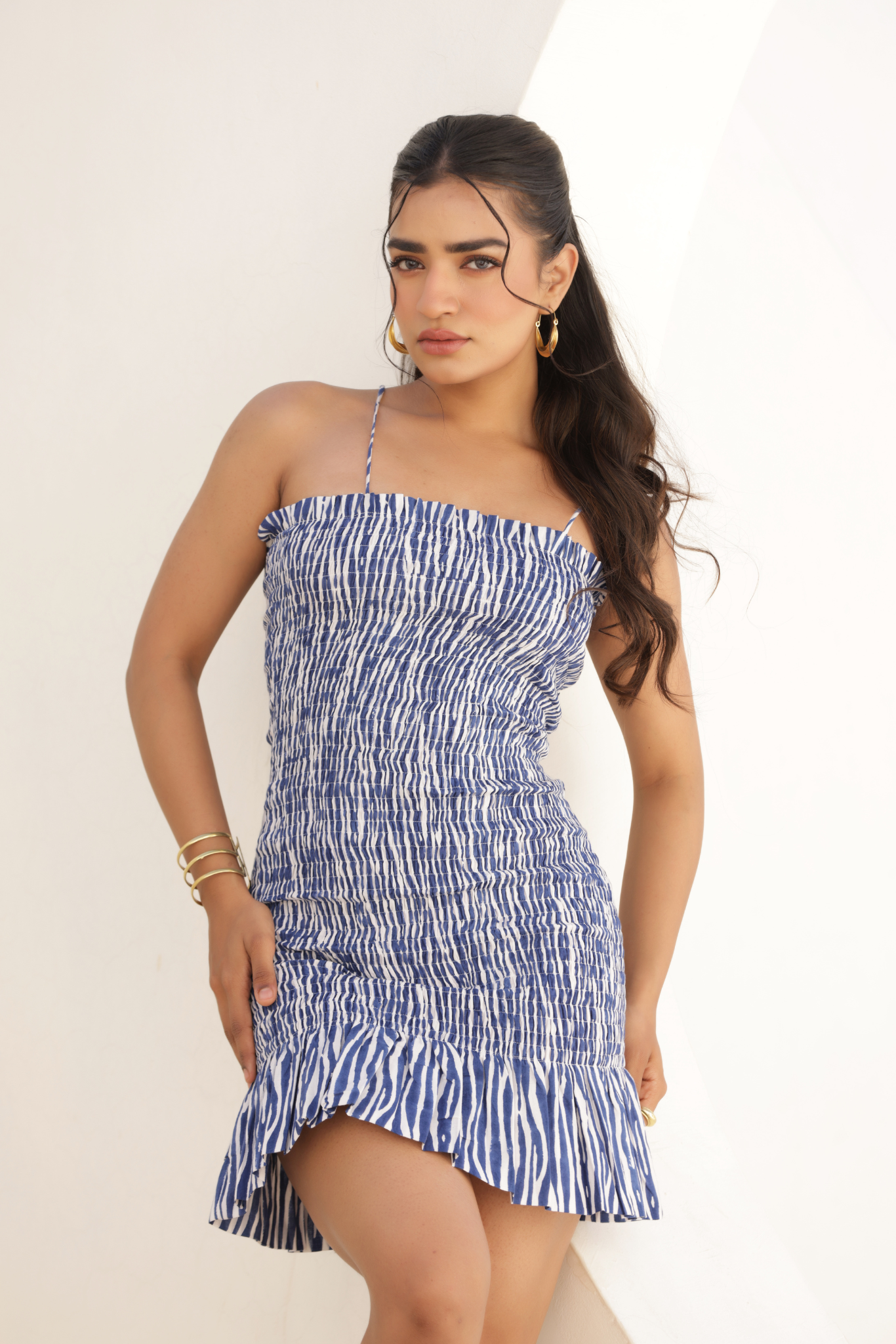 Silvia Mini Dress - Blue