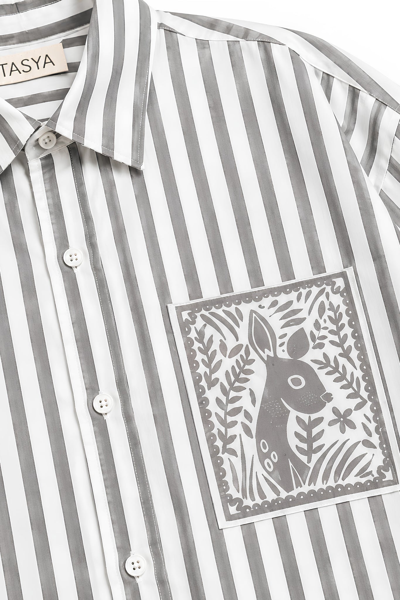 OLIVIA GREY STRIPE SHIRT MEN