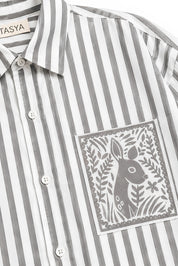 OLIVIA GREY STRIPE SHIRT MEN