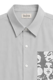 WINONA GREY DYED SHIRT MEN