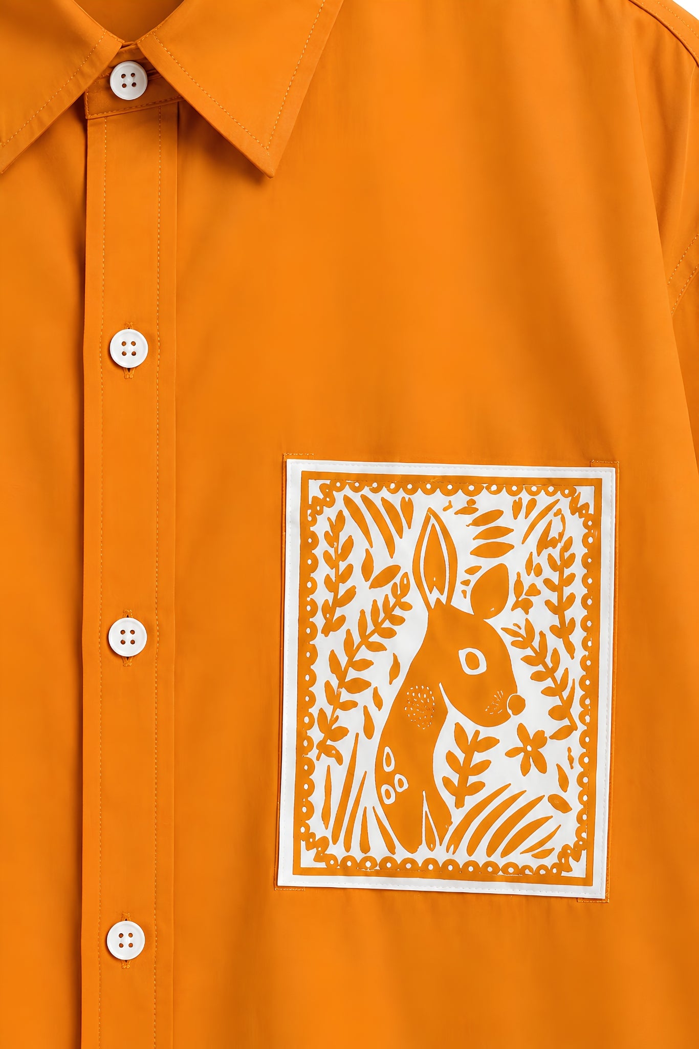 OLIVIA ORANGE DYED SHIRT MEN