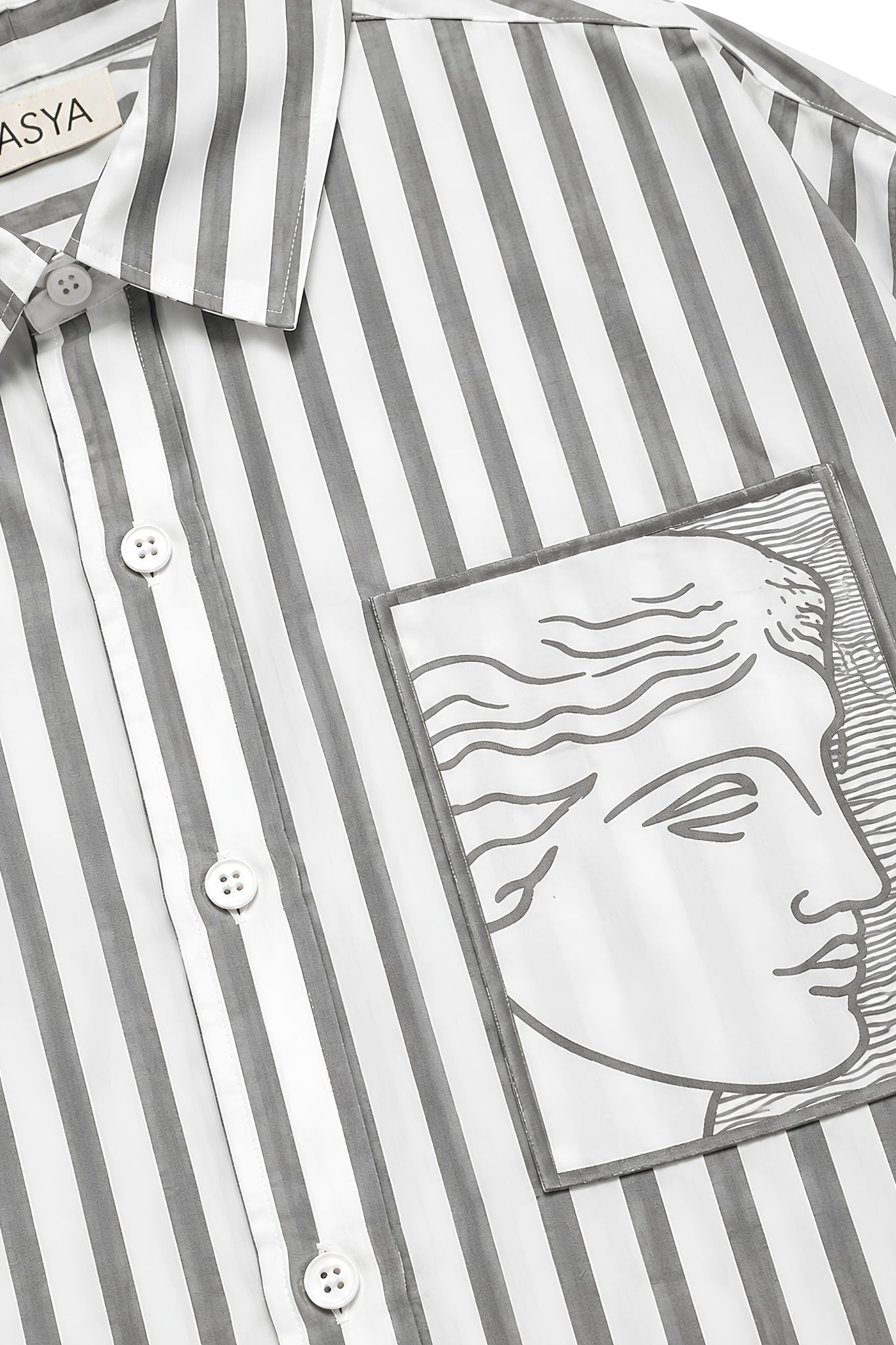 TIFFANY GREY STRIPE SHIRT MEN