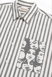WINONA GREY STRIPE SHIRT MEN