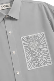 MARGO GREY DYED SHIRT MEN