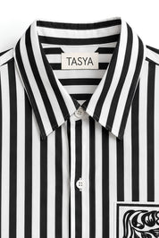 KIN BLACK STRIPE SHIRT MEN