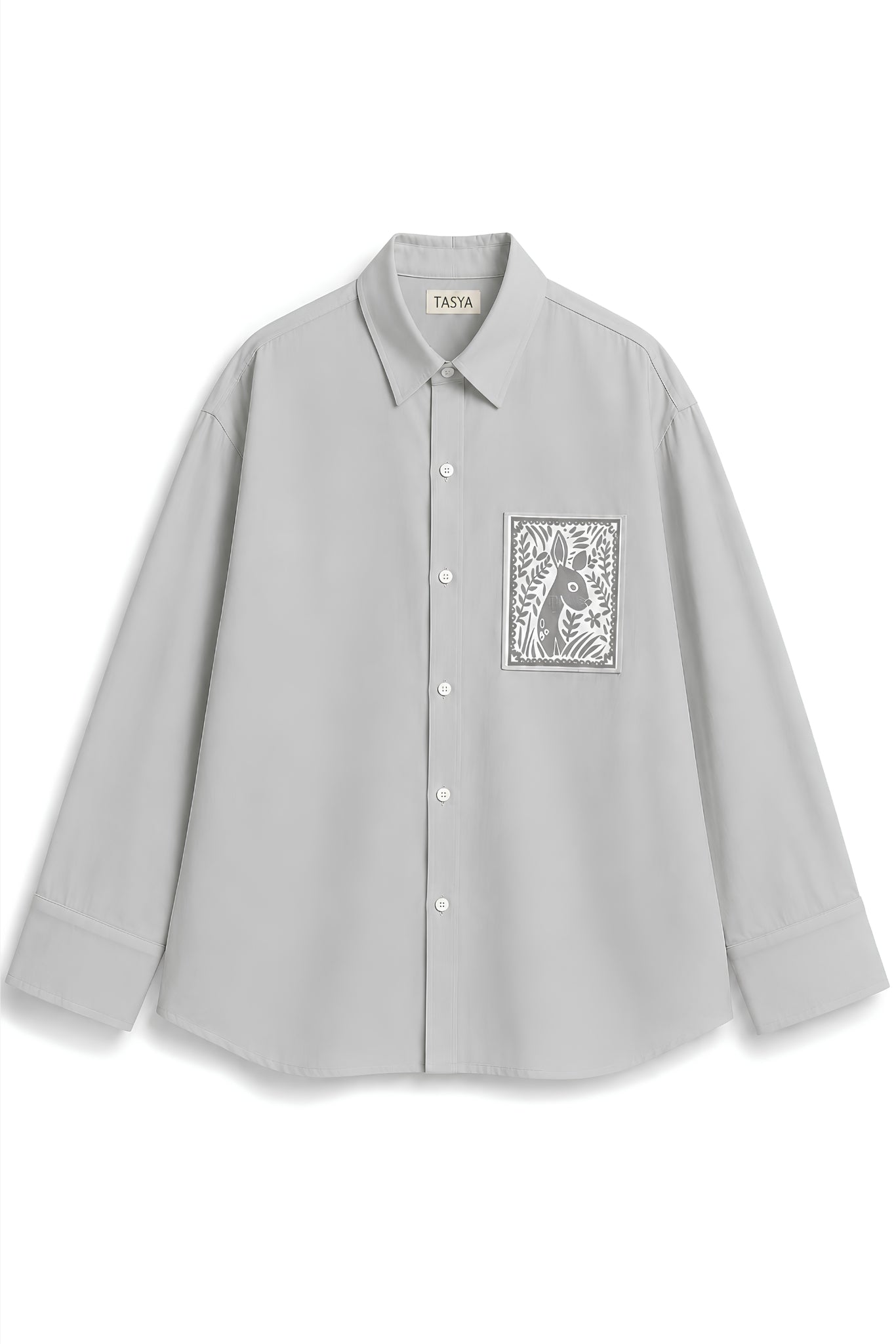 OLIVIA GREY DYED SHIRT MEN