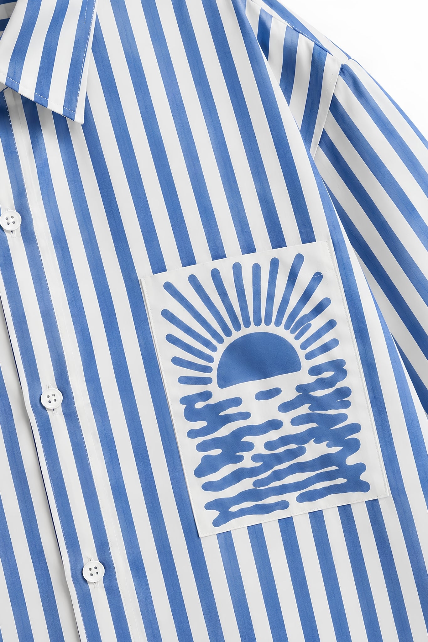 ORNELA BLUE STRIPE SHIRT WOMEN