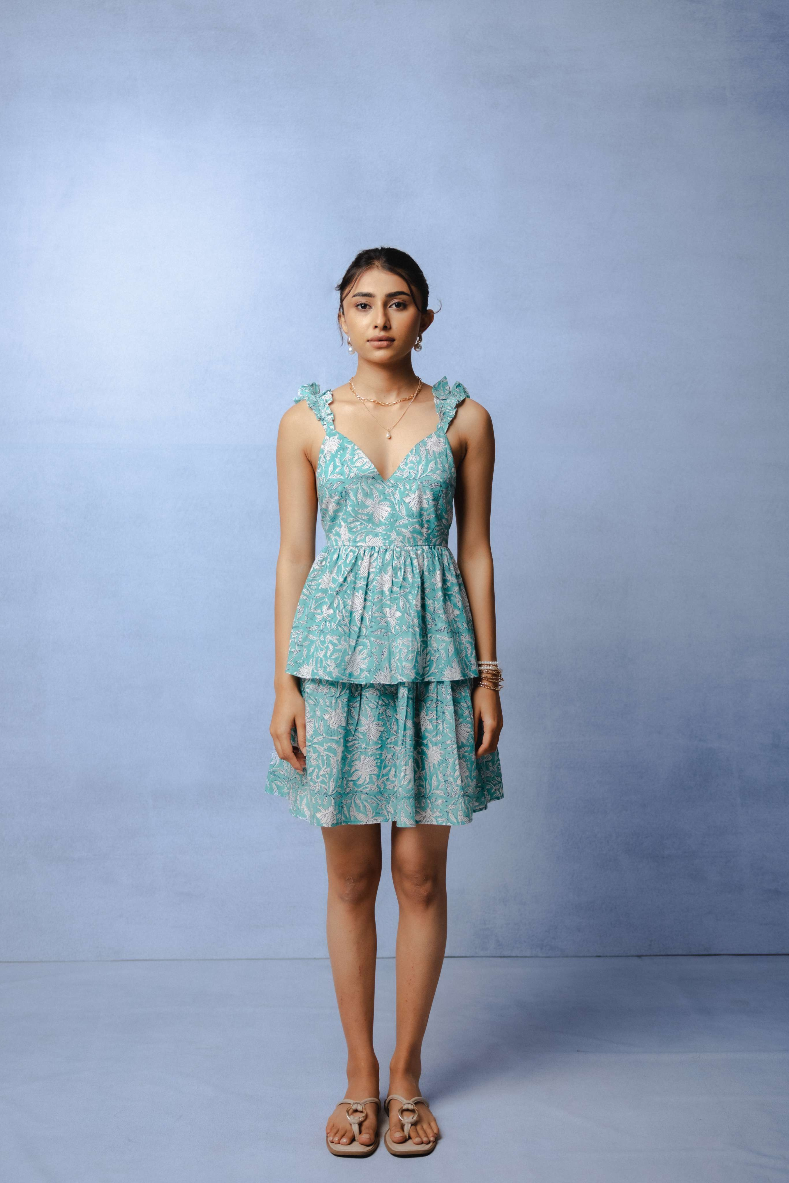 ISLAND RIPPLE MINI DRESS
