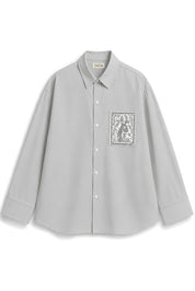 OLIVIA GREY DYED SHIRT WOMEN