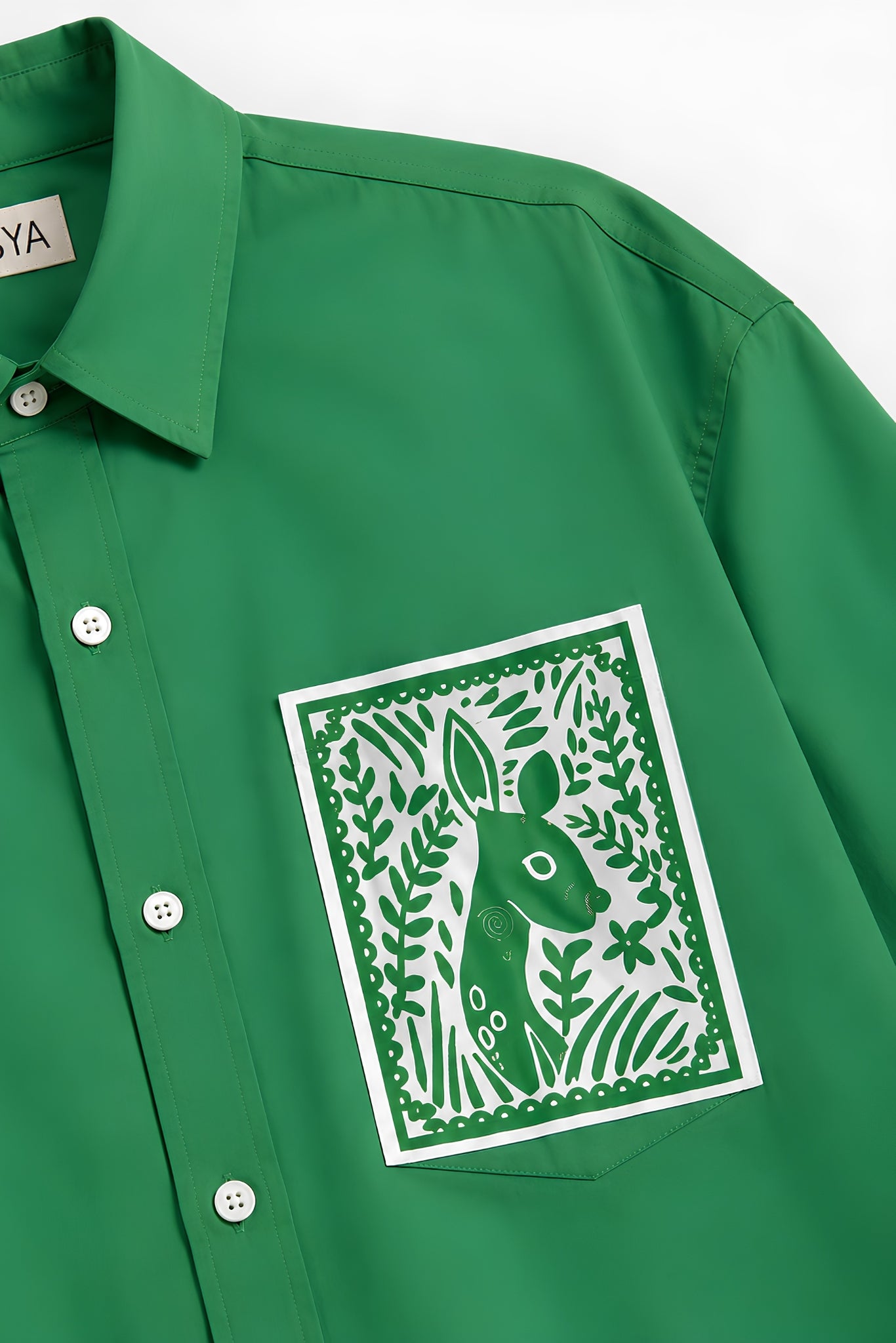 OLIVIA GREEN DYED SHIRT MEN