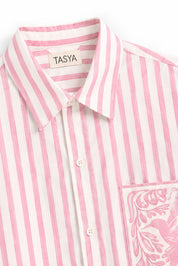 KIN PINK STRIPE SHIRT MEN