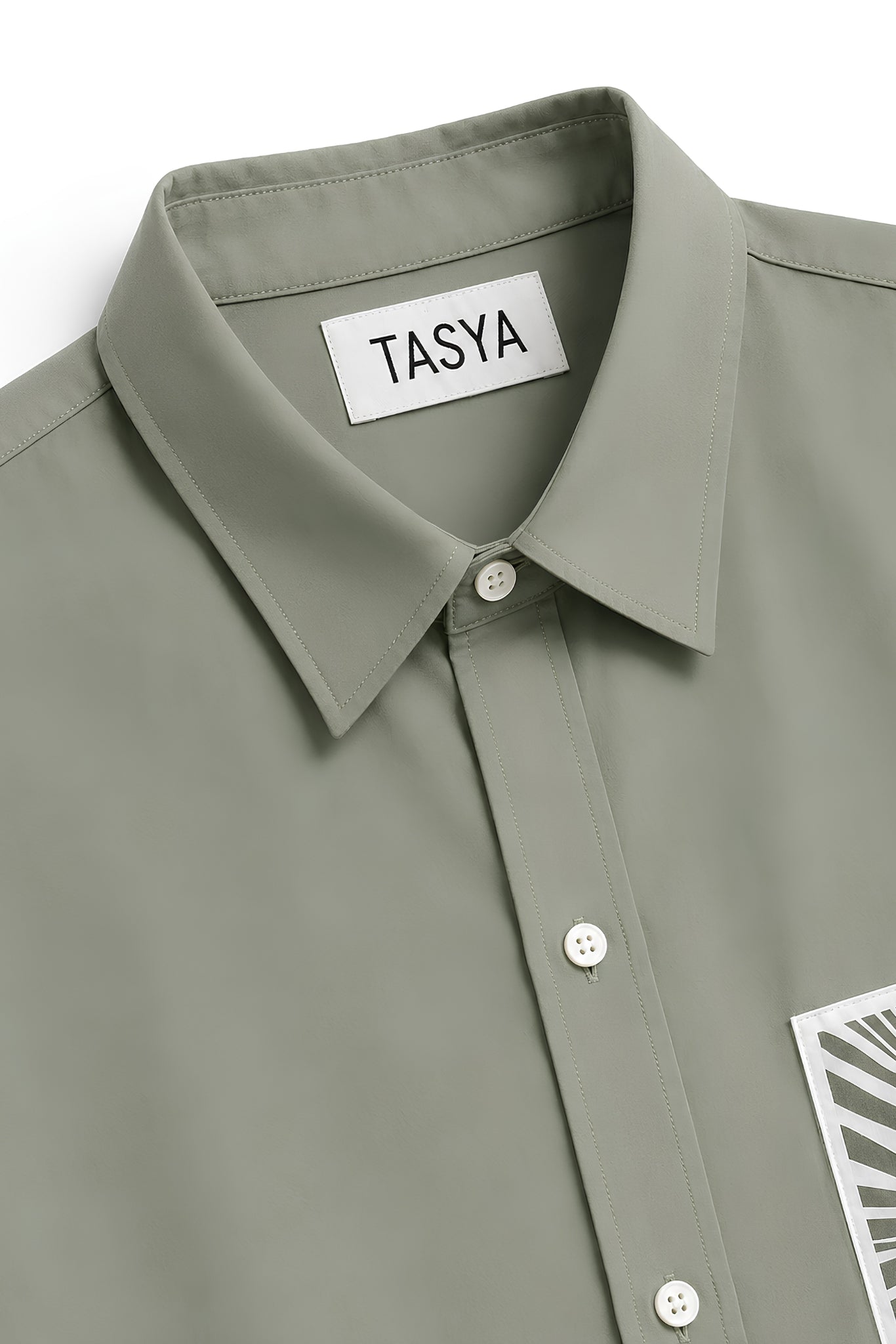 MARGO OLIVE GREEN DYED SHIRT MEN