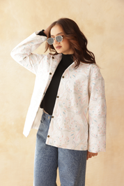 LUXE GEOMETRIC STATEMENT SHACKET