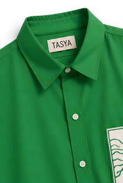 TIFFANY GREEN DYED SHIRT WOMEN