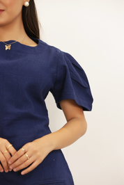 VENI MINI DRESS - NAVY BLUE