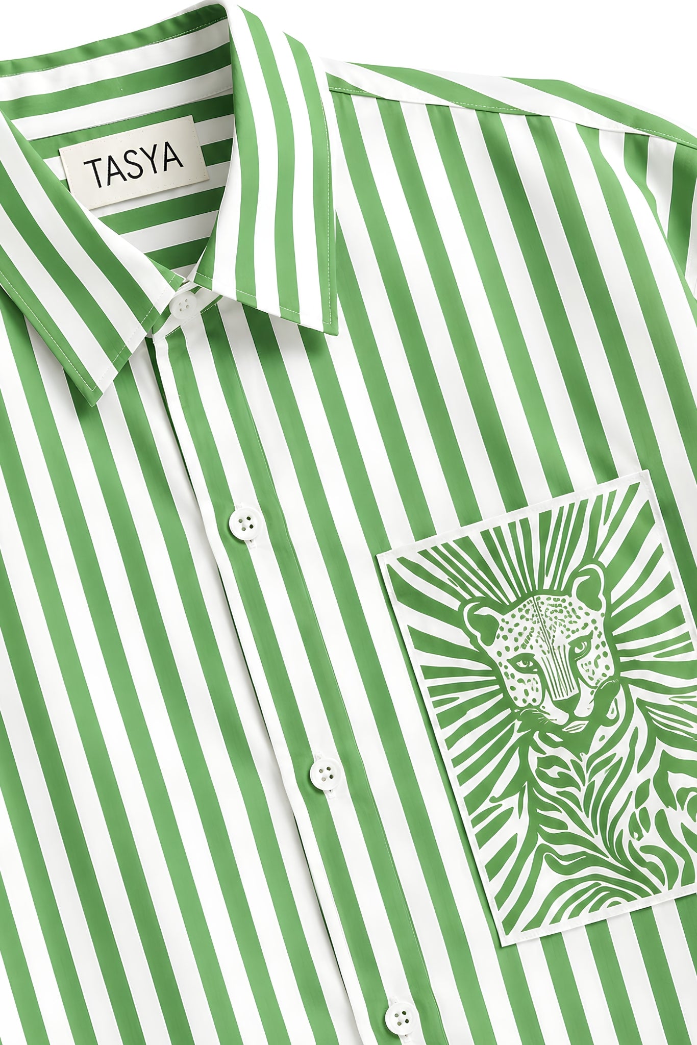 MARGO GREEN STRIPE SHIRT MEN