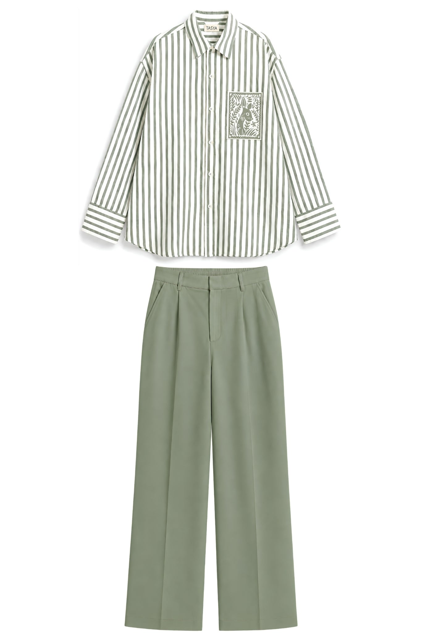 RISA OLIVE GREEN CO-ORD MEN