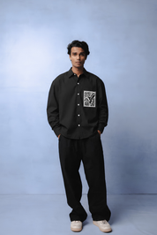 TROPICAL BLACK CO-ORD MEN