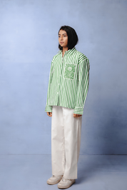 MARGO GREEN STRIPE CO-ORD WOMEN