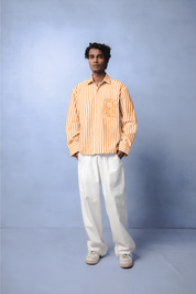 MARGO ORANGE STRIPE CO-ORD MEN