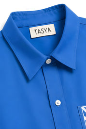 MARGO BLUE DYED SHIRT WOMEN