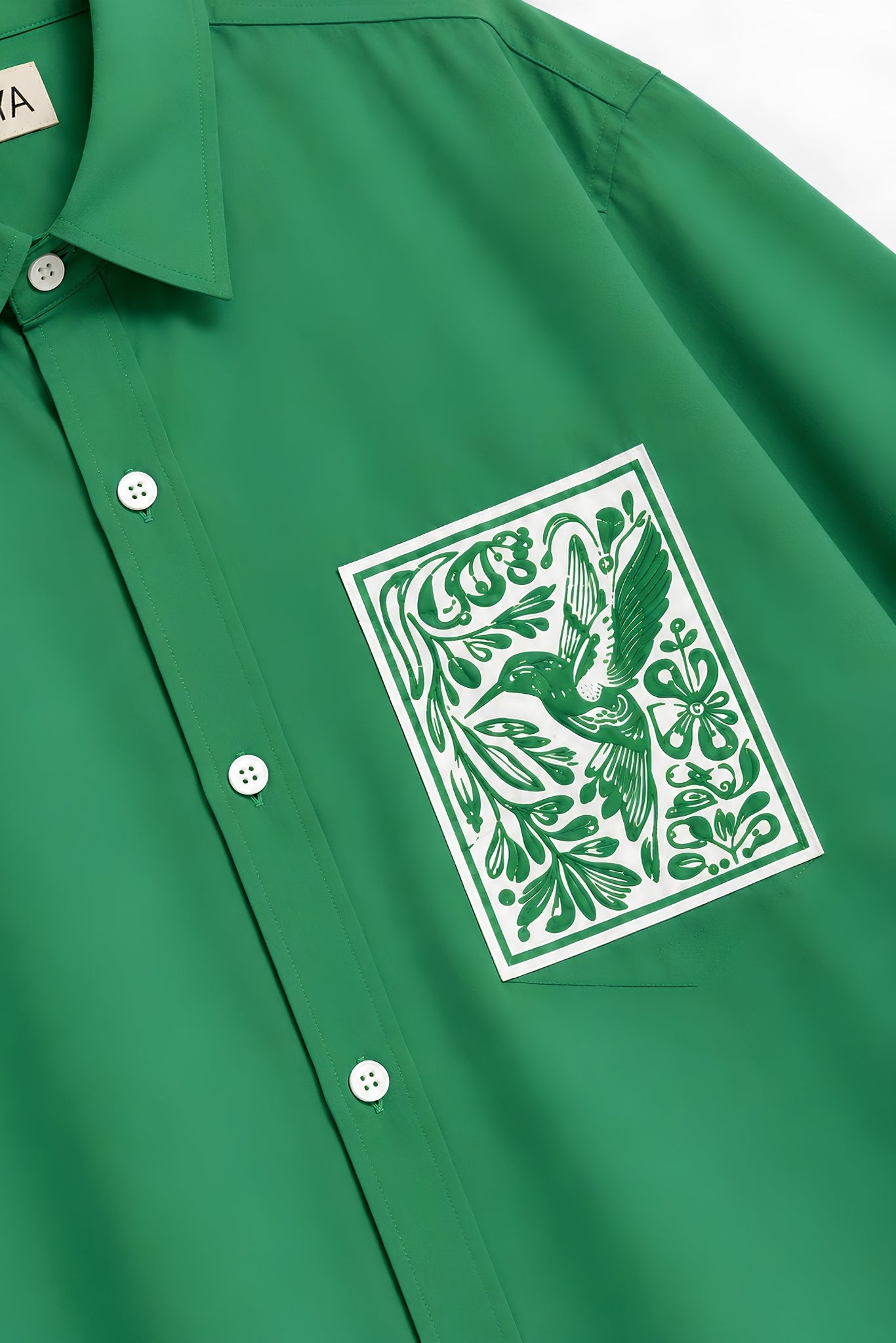 KIN GREEN DYED SHIRT MEN