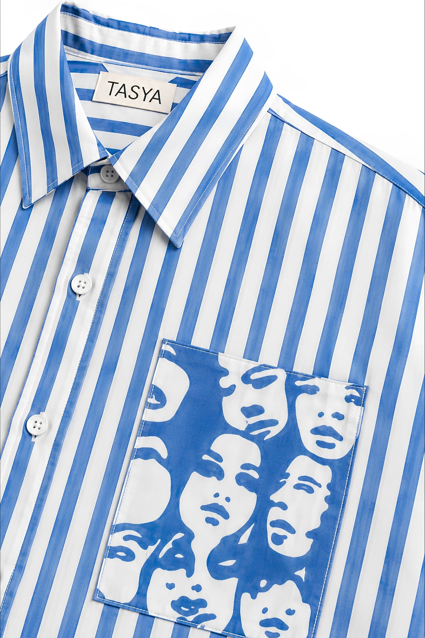 WINONA BLUE STRIPE SHIRT WOMEN