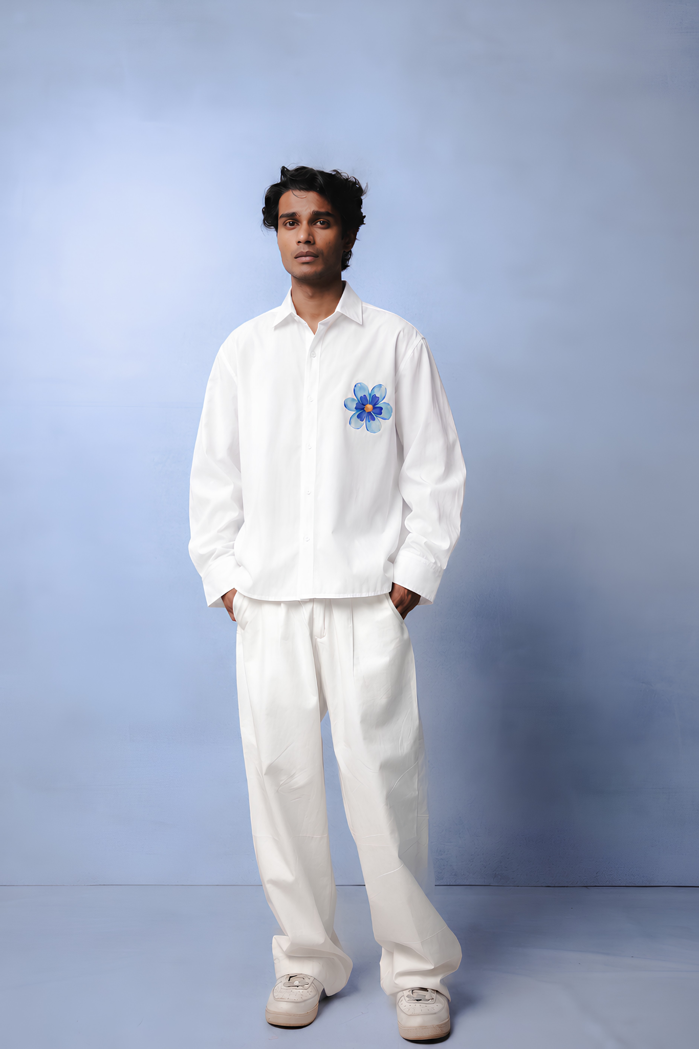 DALLY BLUE FLOWER CO-ORD MEN