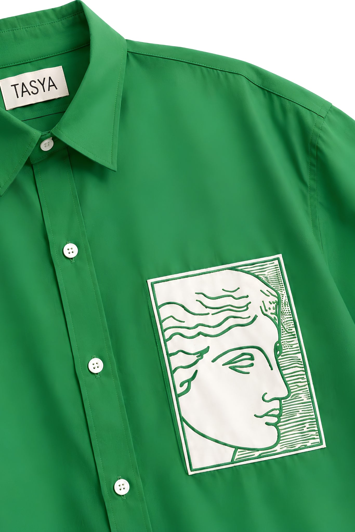 TIFFANY GREEN DYED SHIRT WOMEN