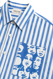 WINONA BLUE STRIPE SHIRT MEN