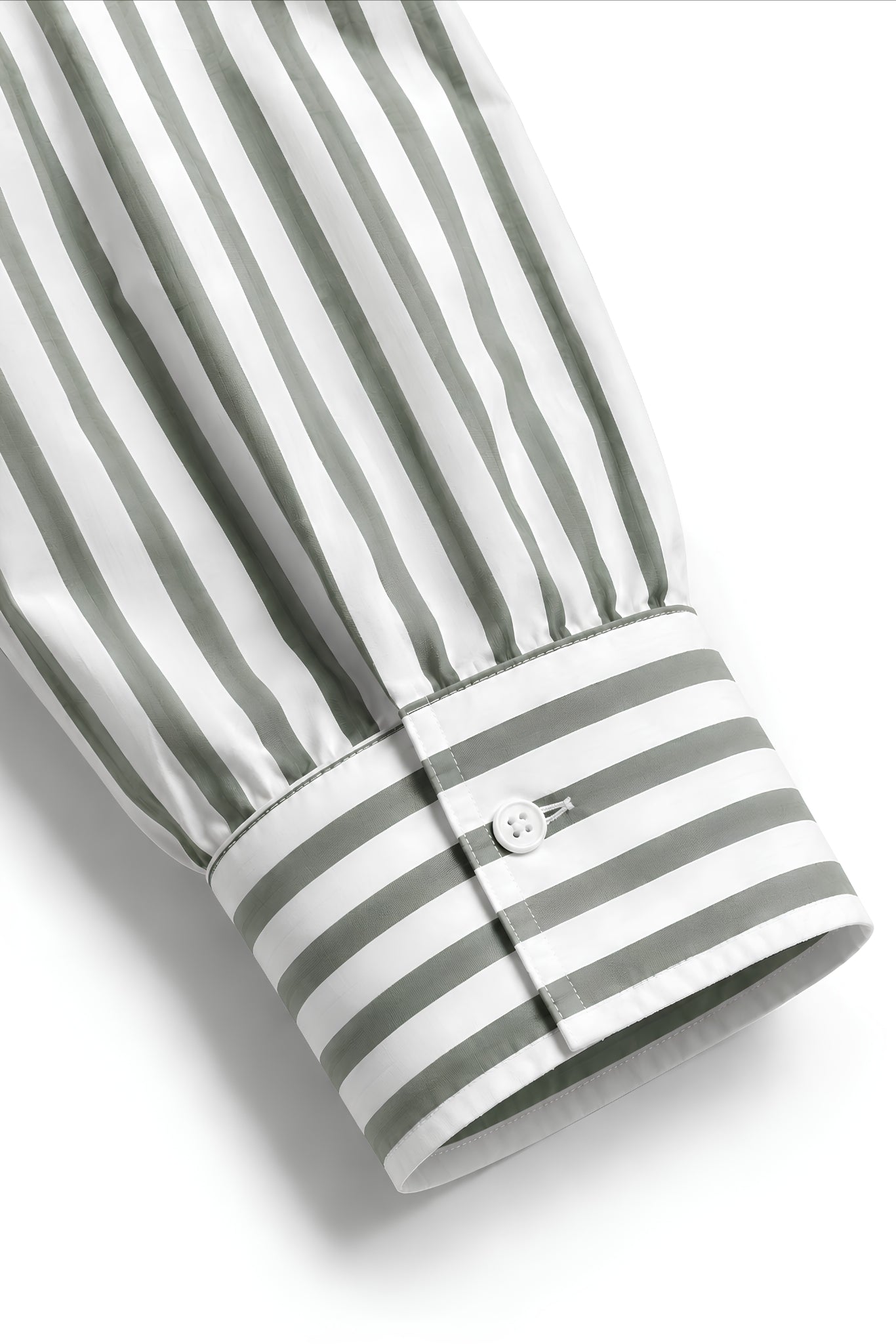 TIFFANY OLIVE GREEN STRIPE SHIRT MEN