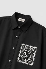KIN BLACK DYED SHIRT MEN