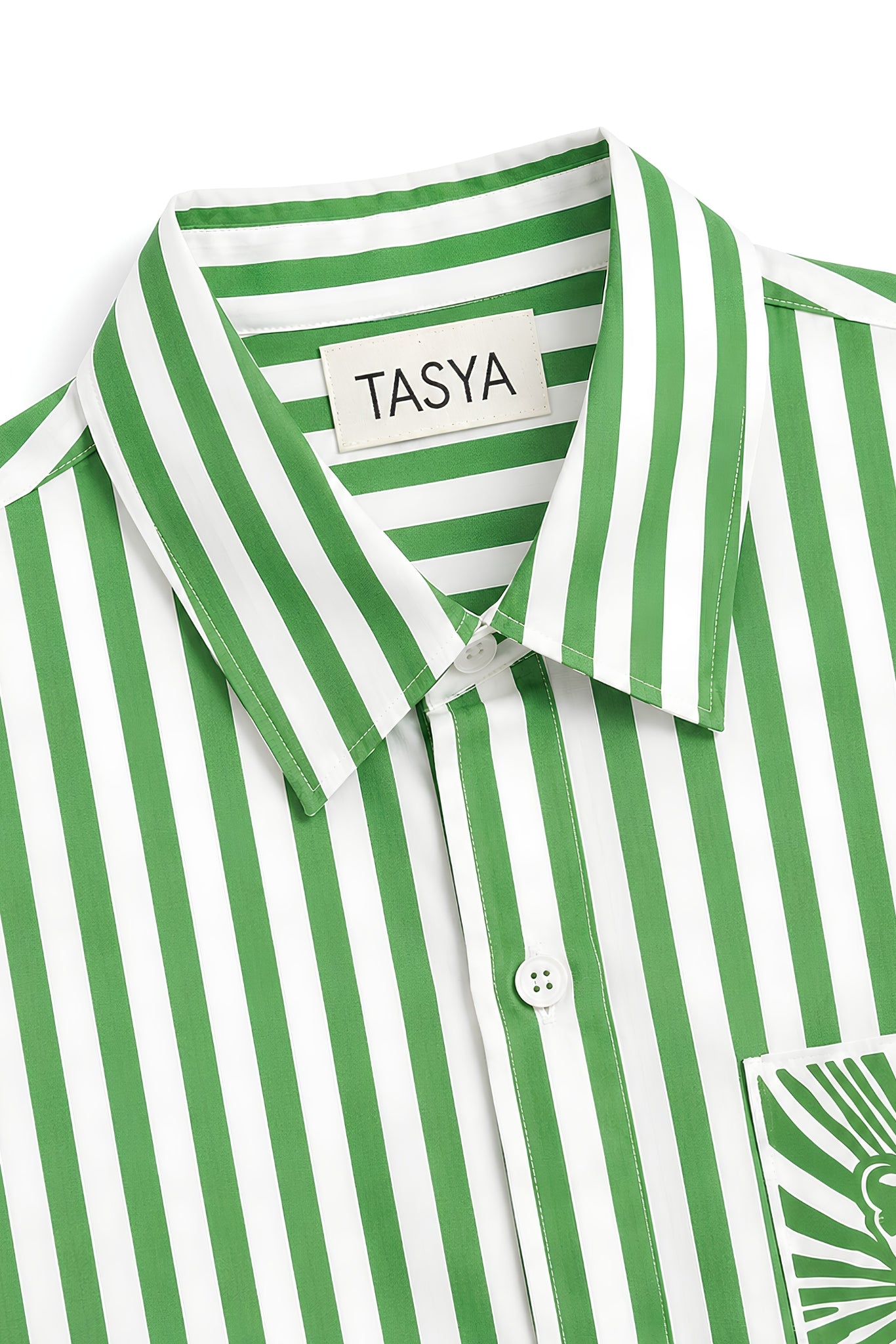 MARGO GREEN STRIPE SHIRT MEN