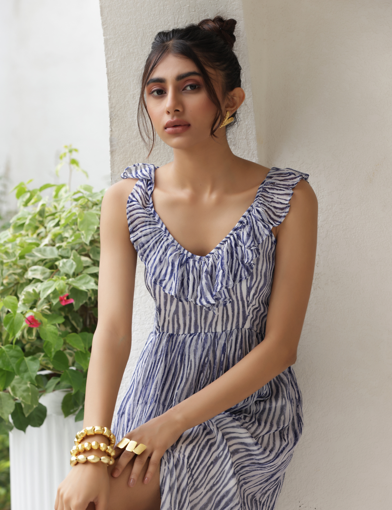 Block Bliss Midi Dress
