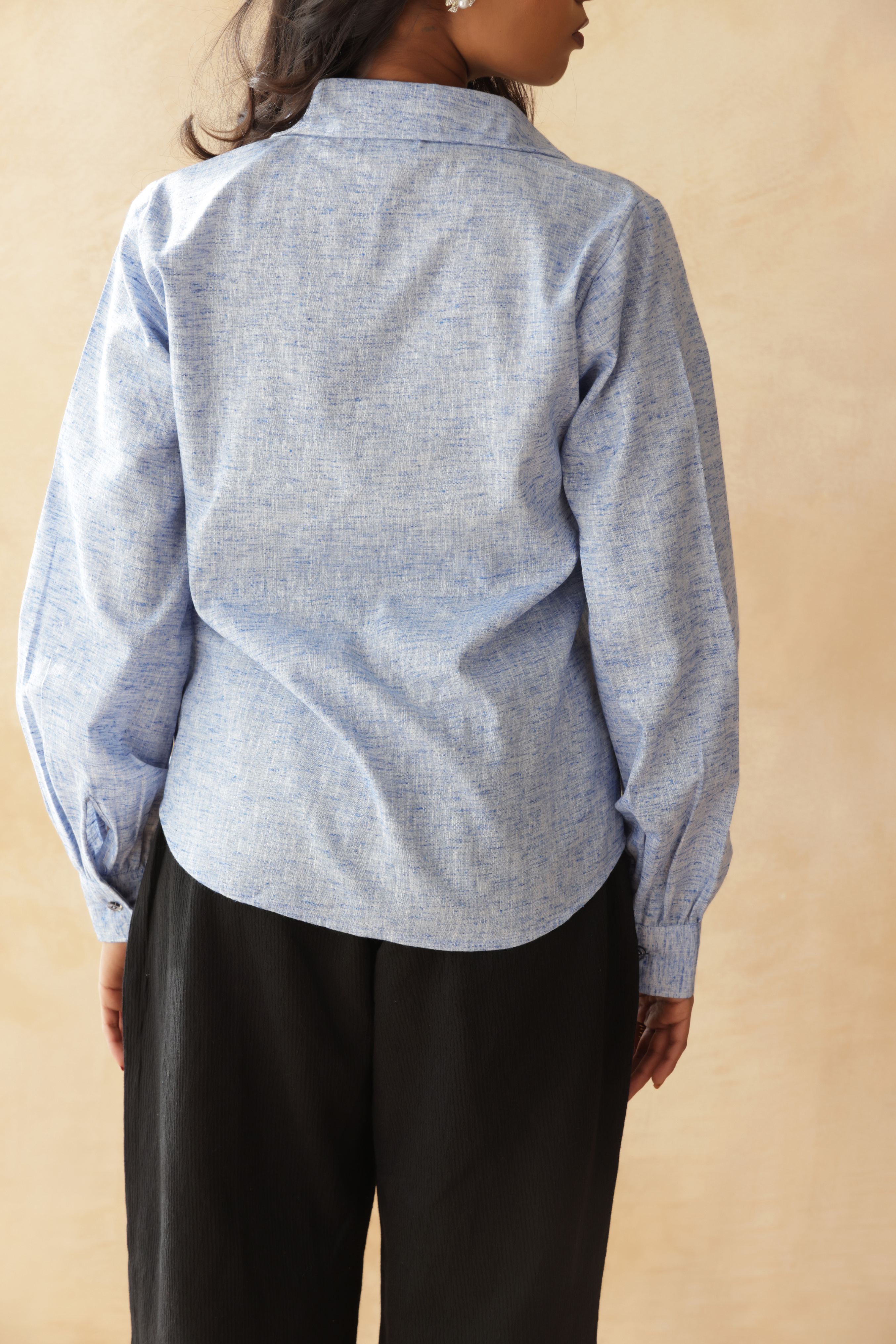 AZURE MIST LINEN SHIRT