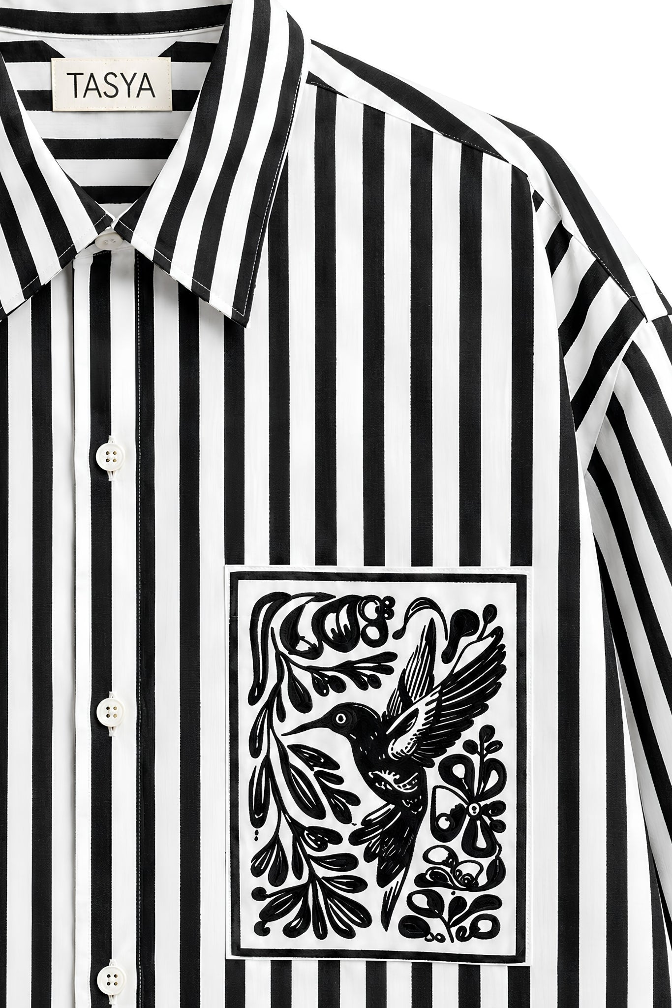 KIN BLACK STRIPE SHIRT MEN