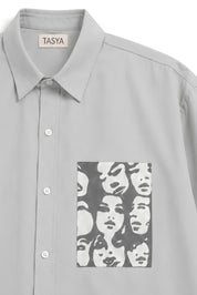 WINONA GREY DYED SHIRT MEN