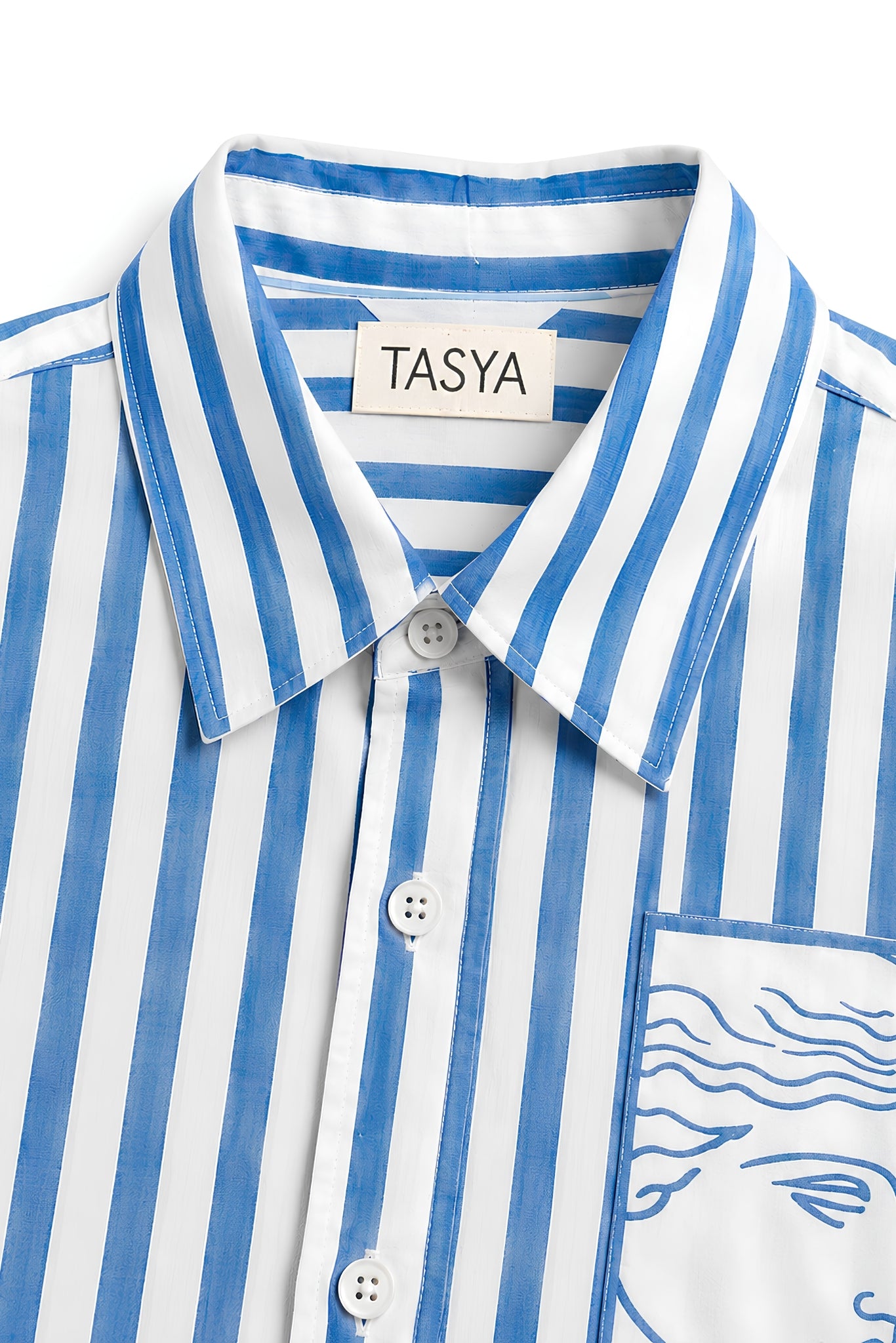 TIFFANY BLUE STRIPE SHIRT MEN