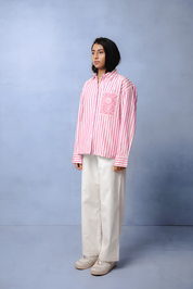 MARGO PINK STRIPE CO-ORD WOMEN