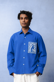 OLIVIA BLUE DYED SHIRT MEN