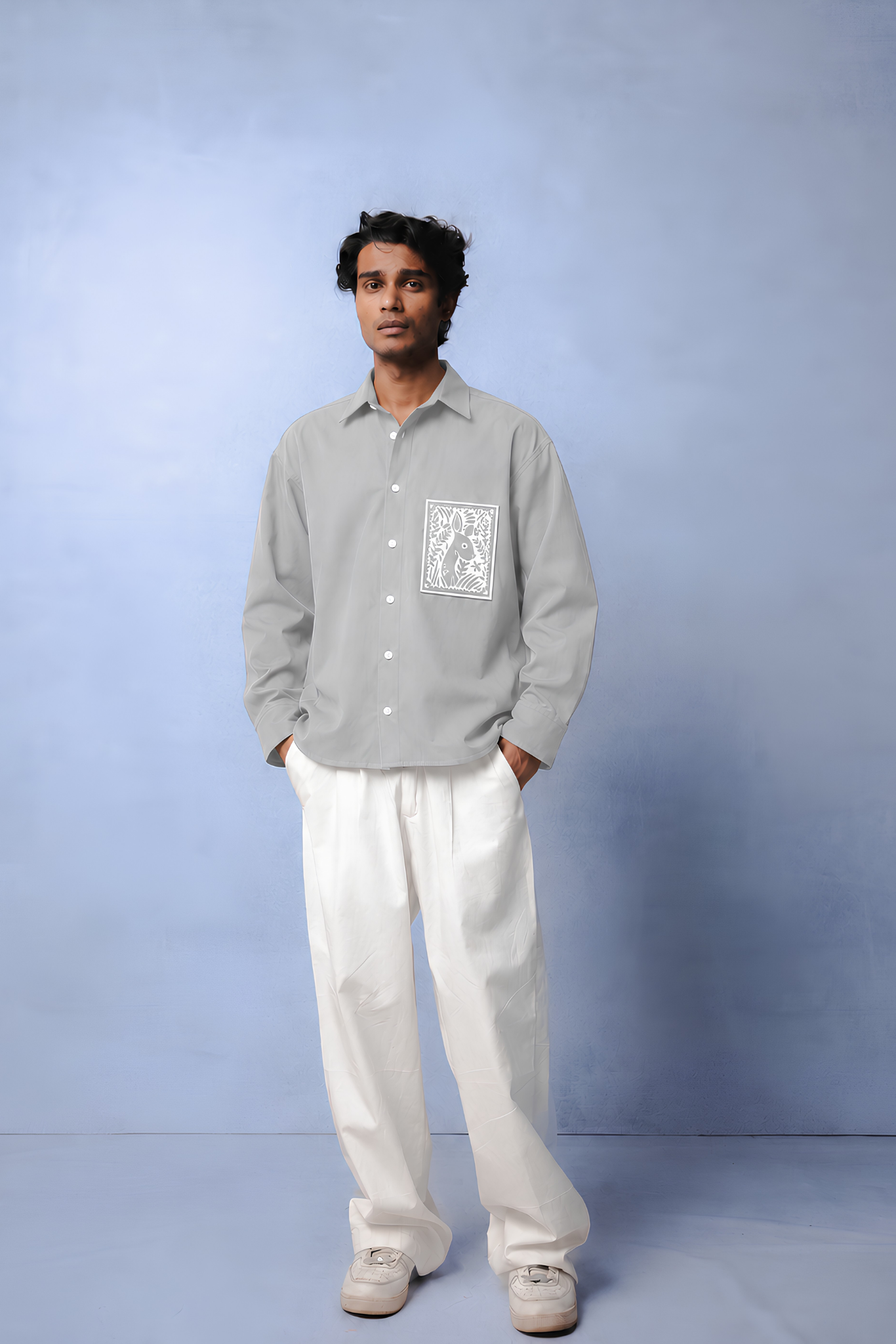 OLIVIA GREY DYED CO-ORD MEN