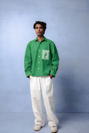 OLIVIA GREEN DYED CO-ORD MEN